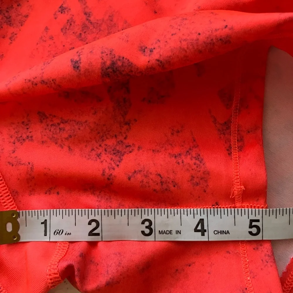 Under Armour Bike Shorts Sz Large Orange Workout Athletic Pull On‎